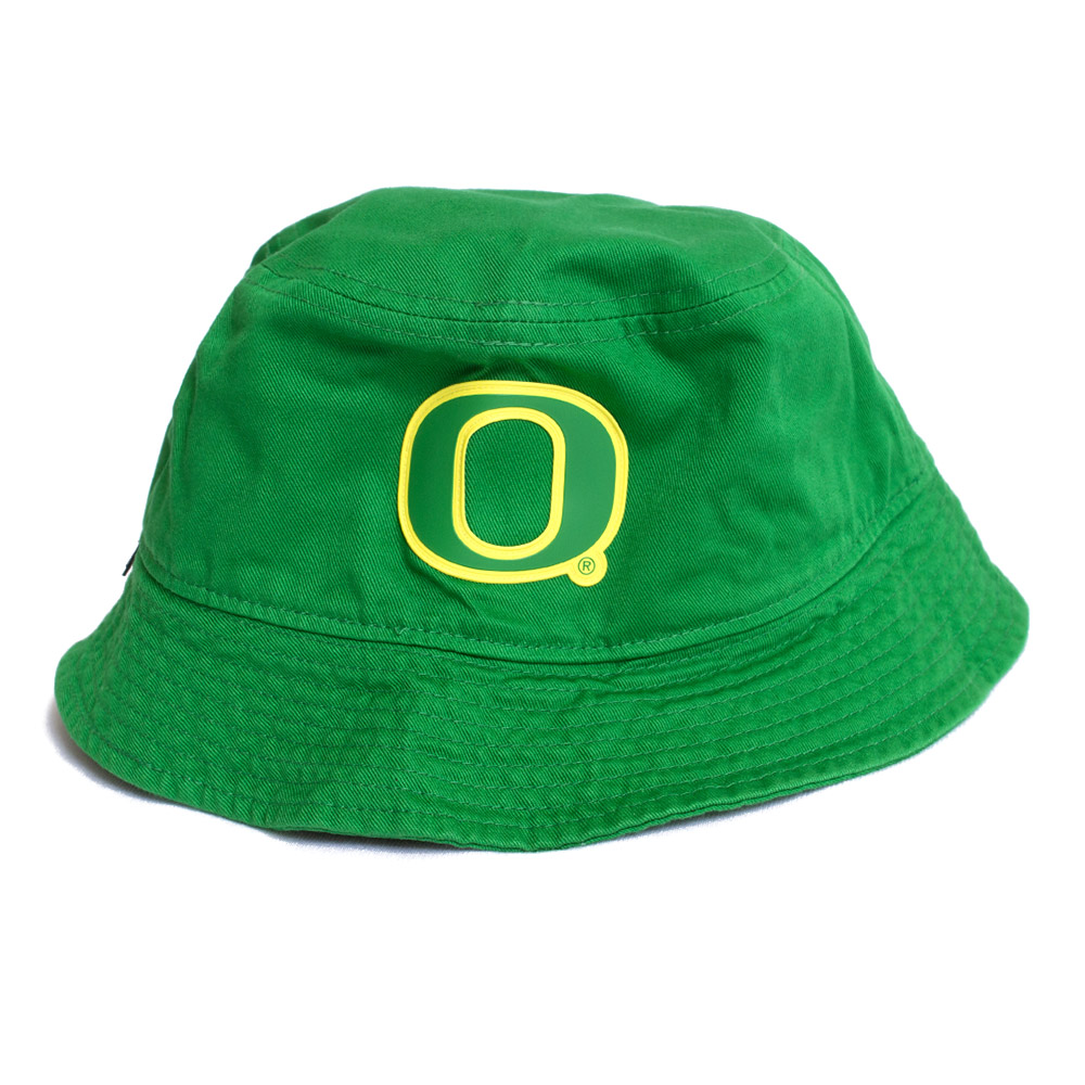 Classic Oregon O, Nike, Green, Bucket, Cotton, Accessories, Unisex, Football, Apex Cotton, Sideline, Hat, 799122